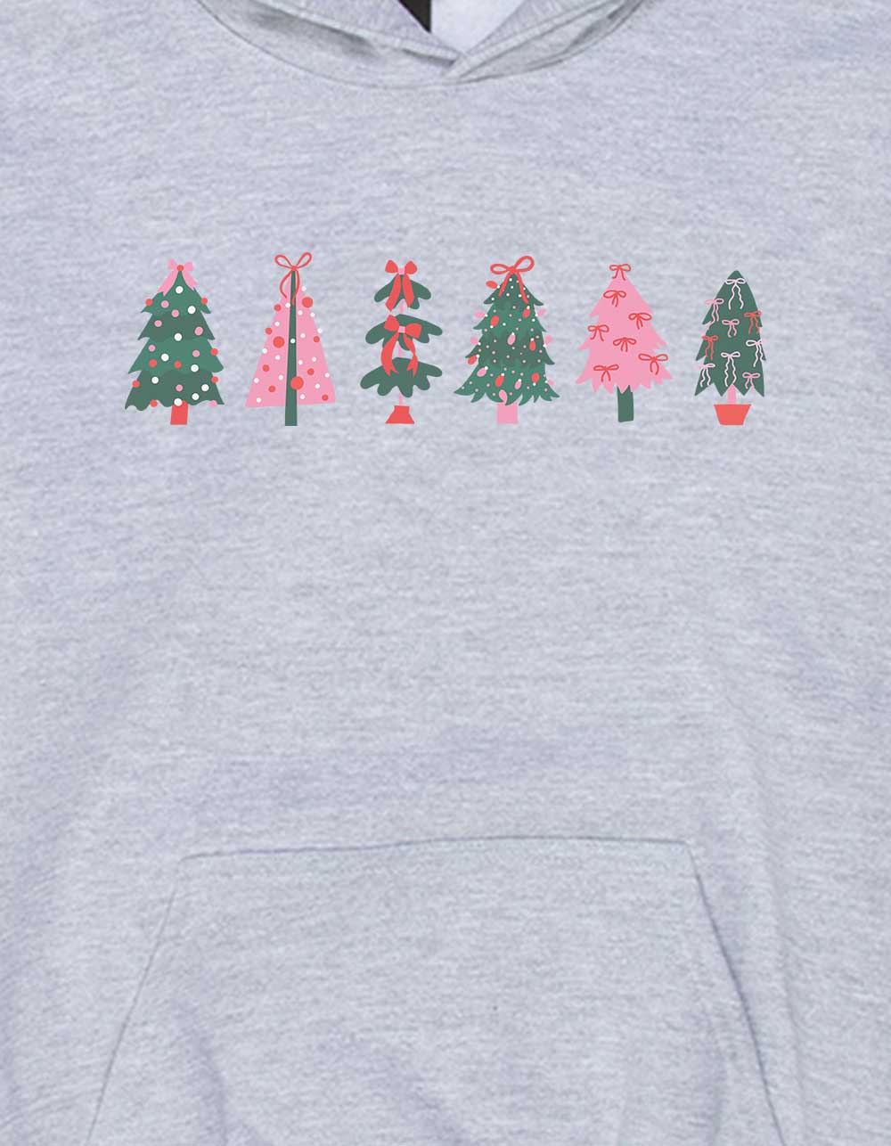 TREE Line Up Unisex Kids Hoodie - HEATHER GRAY