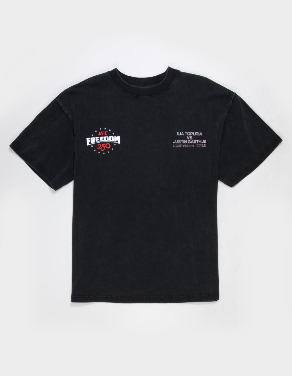 UFC Freedom 250 Mens Boxy Tee - WASHED BLACK