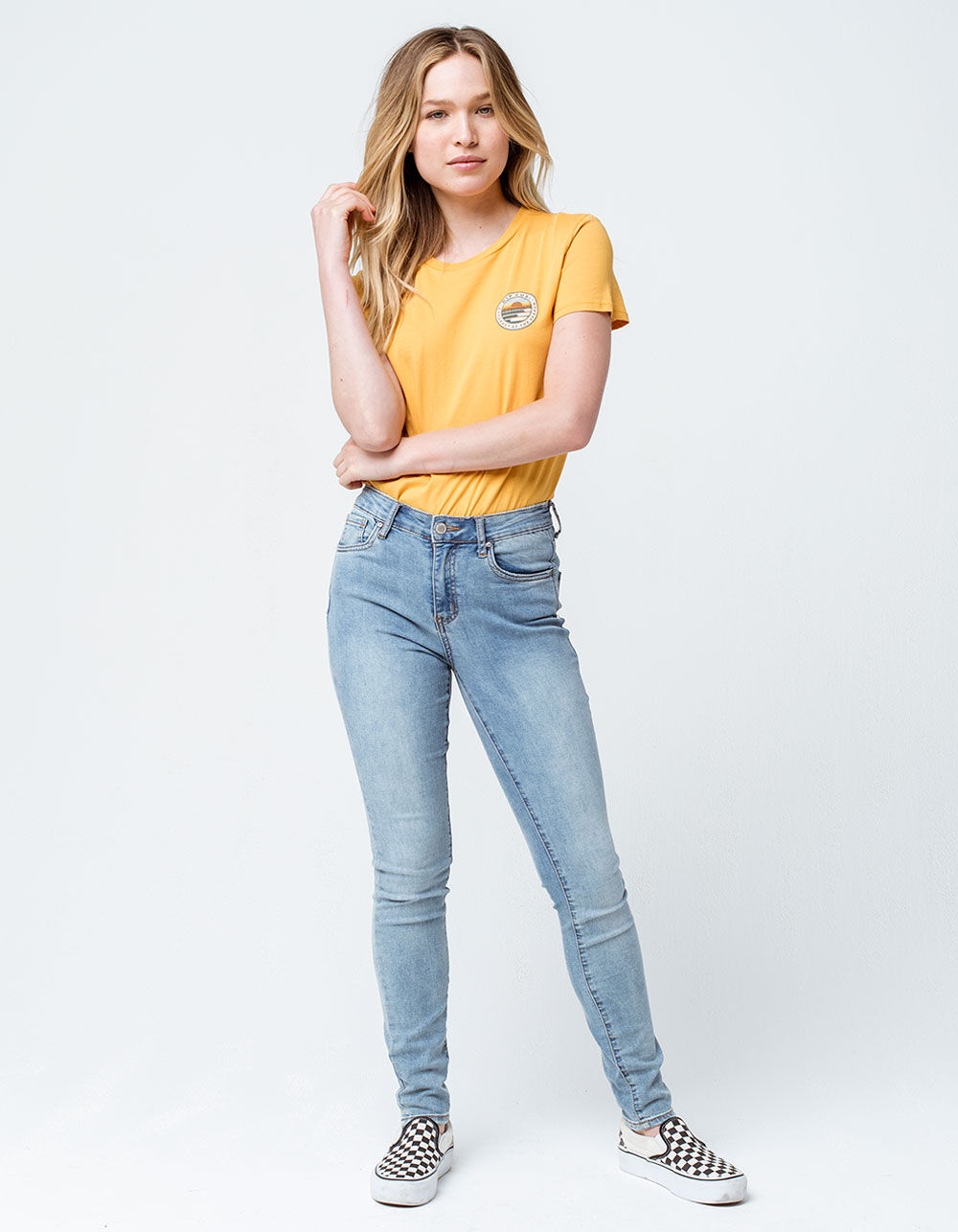 RIP CURL Sunset Search Yellow Womens Tee - YELLOW | Tillys