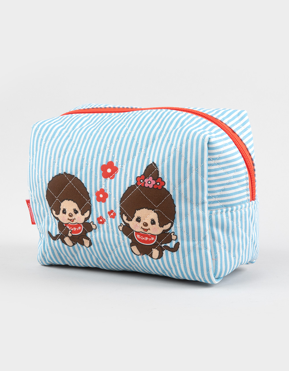 MONCHHICHI Striped Makeup Pouch - BLUE