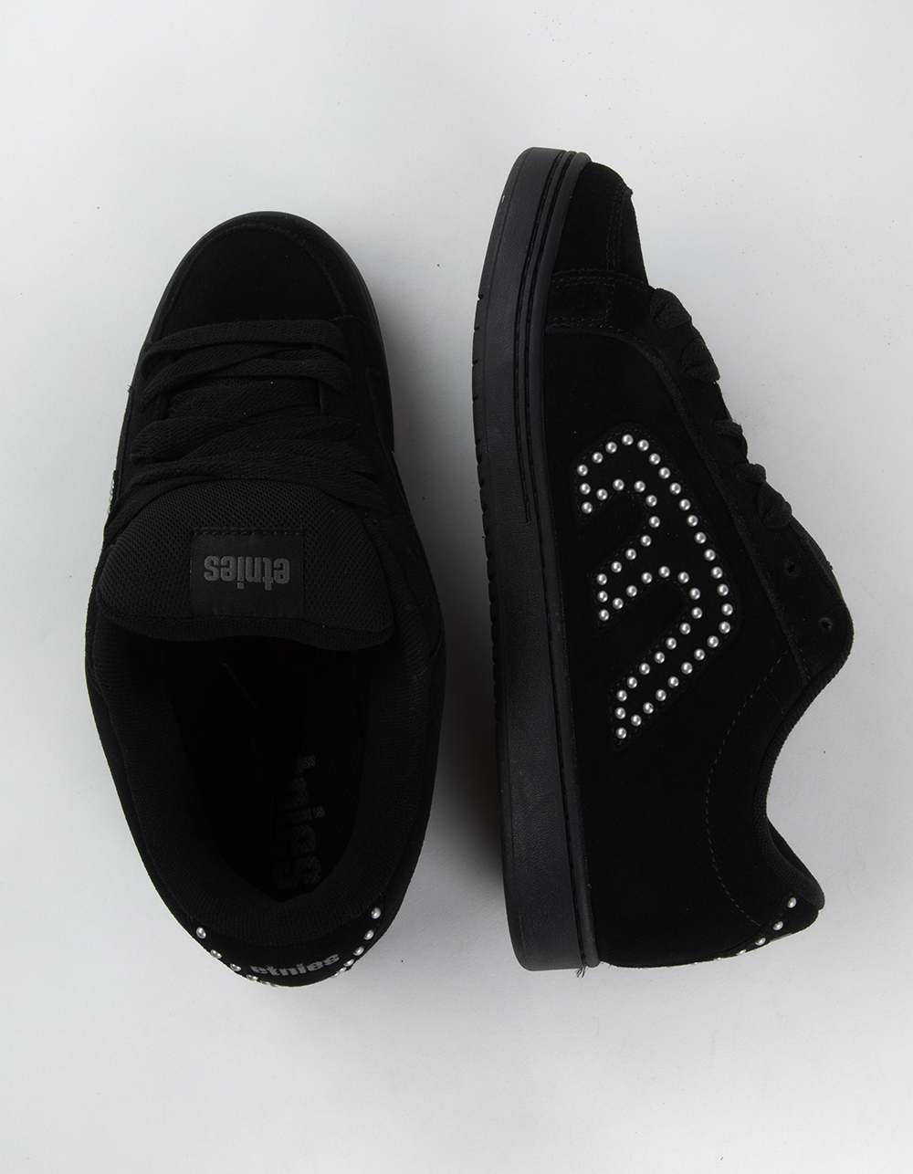 ETNIES Kingpin Mens Shoes - BLACK/SILVER