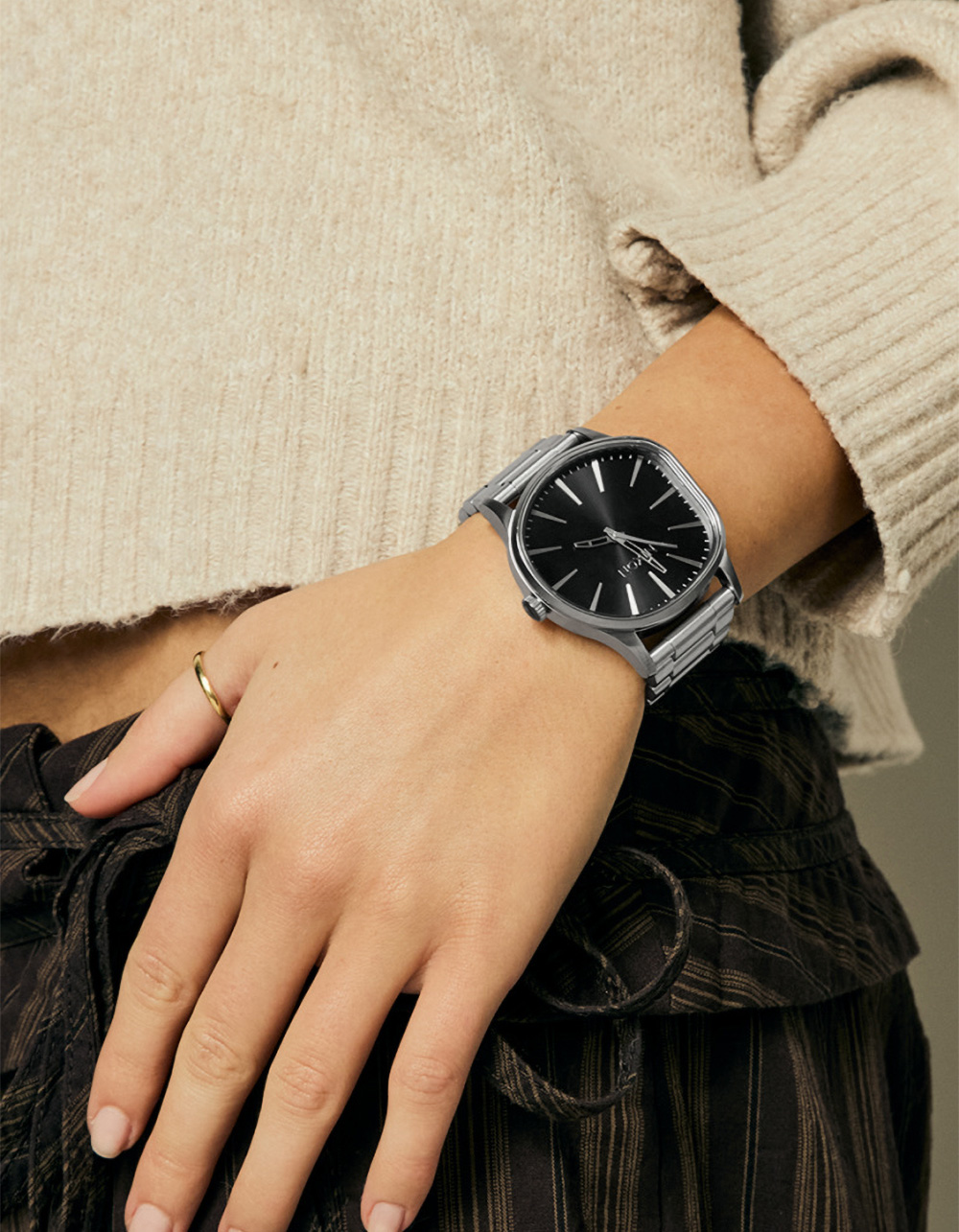 NIXON Sentry Wobble Watch - SILVER