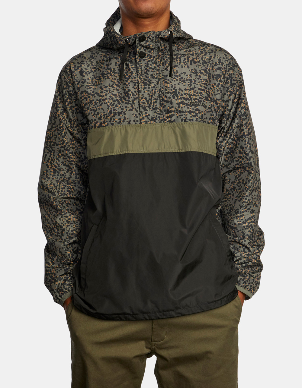 RVCA Meyer Packable Mens Anorak Jacket OLIVE Tillys