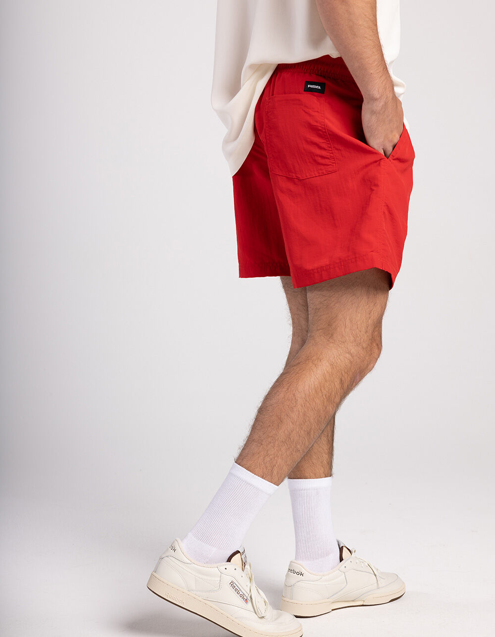 RSQ Mens Nylon Shorts RED Tillys