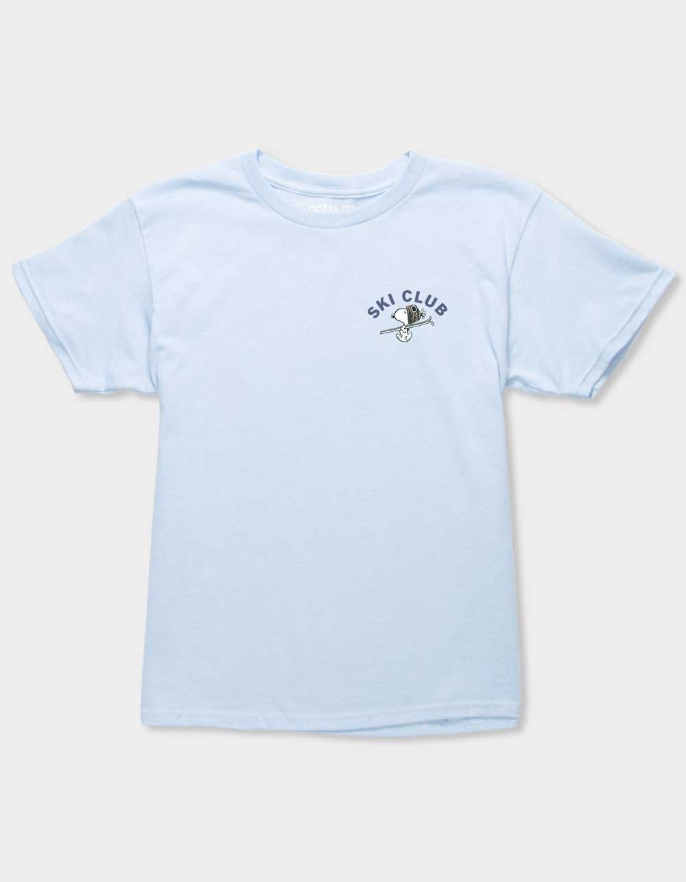 PEANUTS Ski Club Unisex Kids Tee - LIGHT BLUE