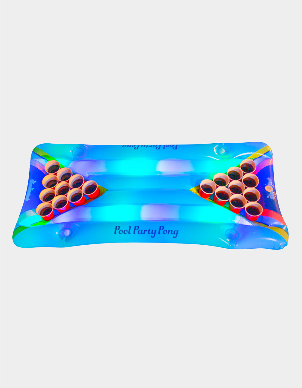 POOLCANDY Illuminated LED Pool Party Pong - CLEAR/MULTI