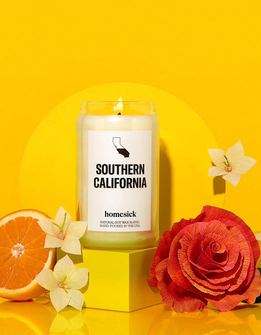 HOMESICK SoCal Southern California Candle WHITE Tillys