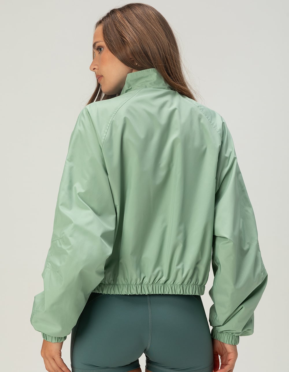 NIKE Sportswear Womens Oversized UV Track Jacket - LT GREEN