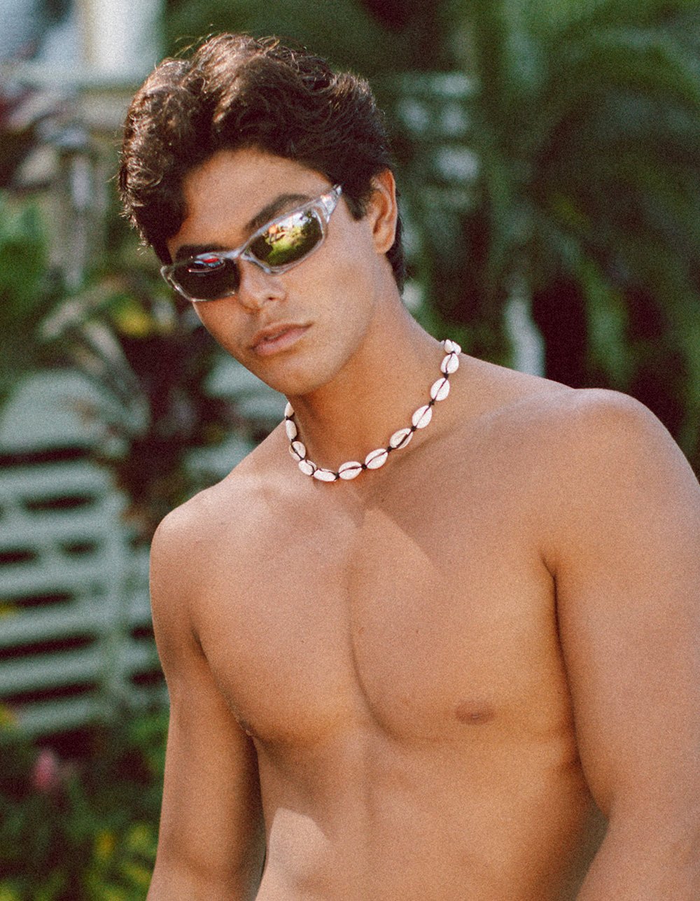 RSQ Wrap Plastic Sunglasses - CLEAR