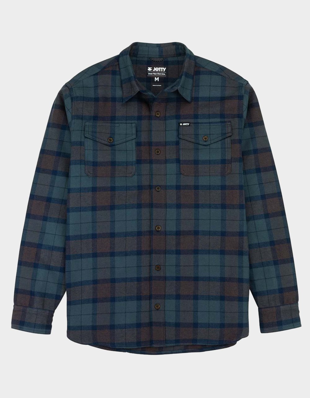 JETTY Breaker Mens Flannel - NAVY