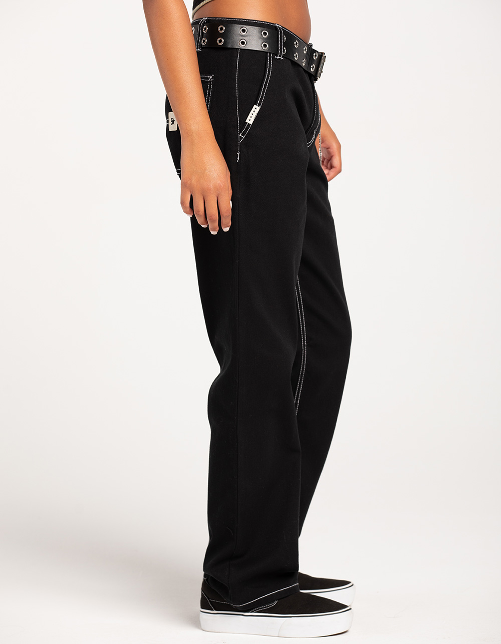 FIVESTAR GENERAL CO. Belted Service Womens Pants - BLACK