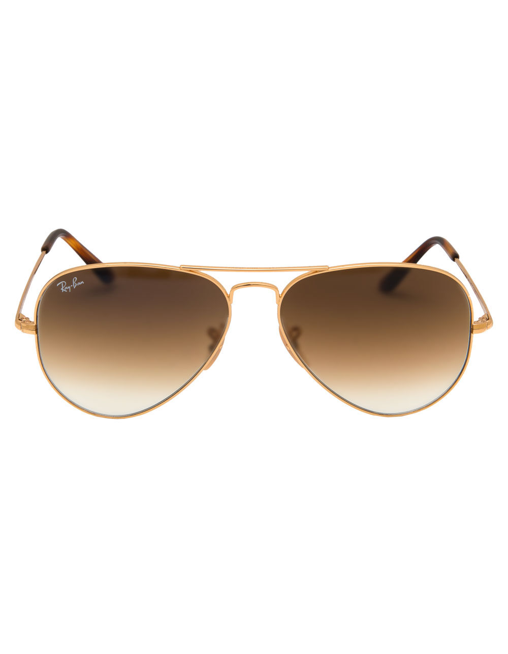 RAY-BAN RB3689 Aviator Gold & Light Brown Gradient Sunglasses - GOLD/LIGHT  BROWN GRADIENT | Tillys