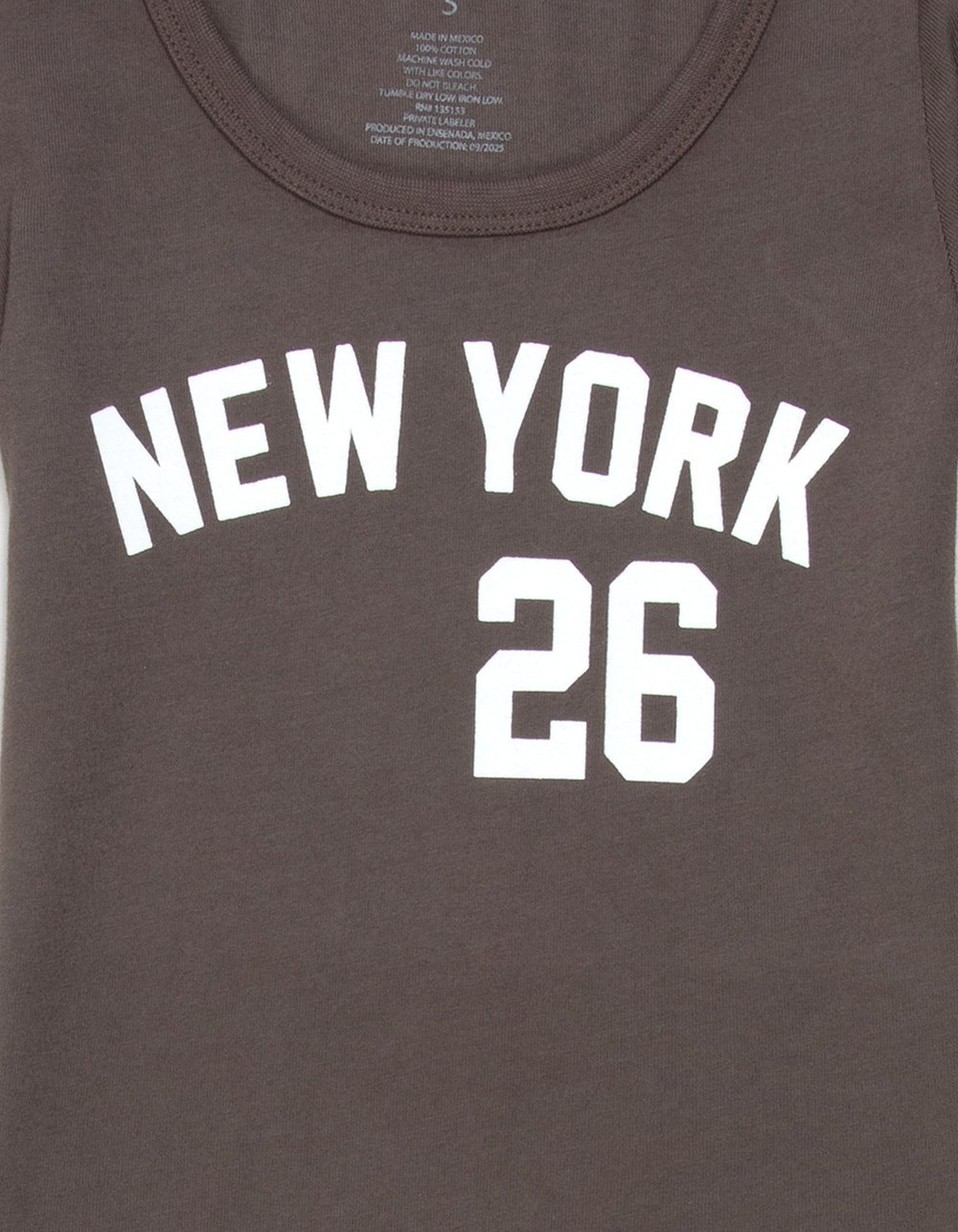 FULL TILT New York 26 Girls Baby Tee - BROWN