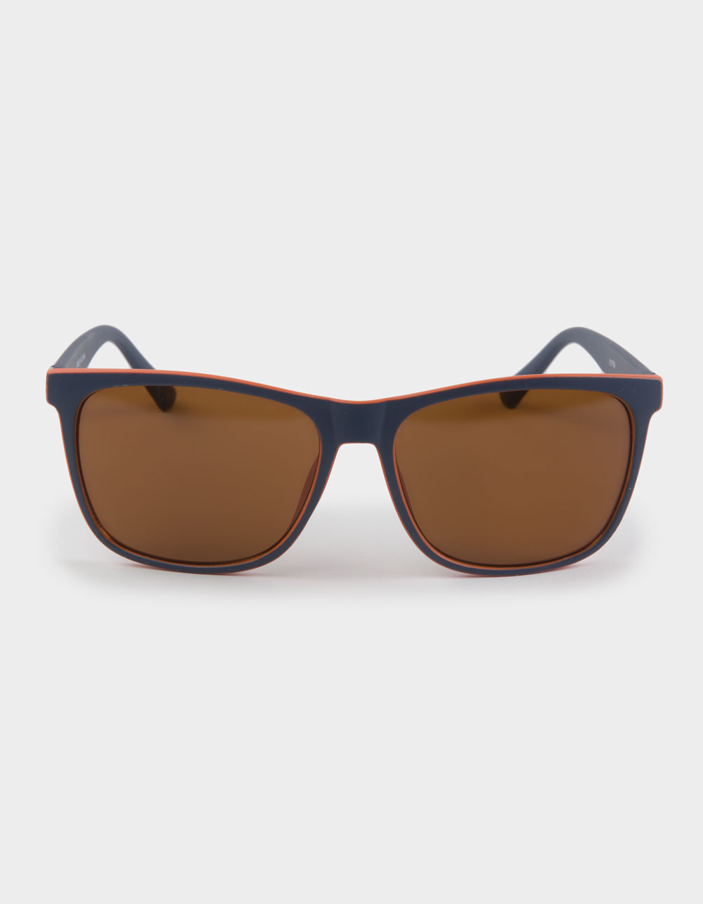 RSQ Matte Square Sunglasses - NAVY/ORANGE