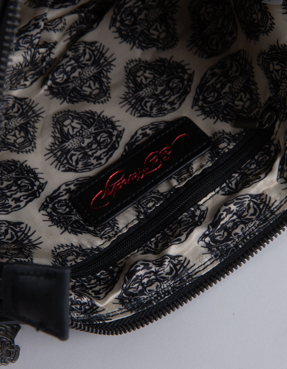 ED HARDY Baguette Bag with Bear Charm - LIGHT PINK