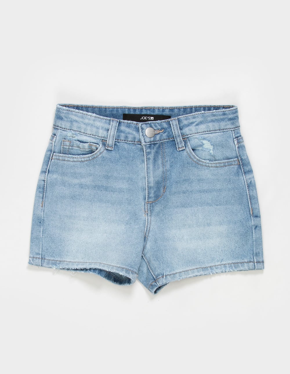JOE'S JEANS Ozzie Girls Distressed Shorts - LIGHT WASH