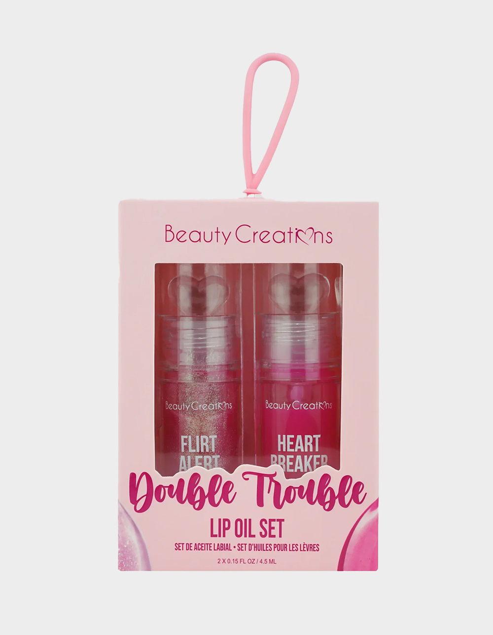 BEAUTY CREATIONS Double Trouble Lip Oil Set - PINK