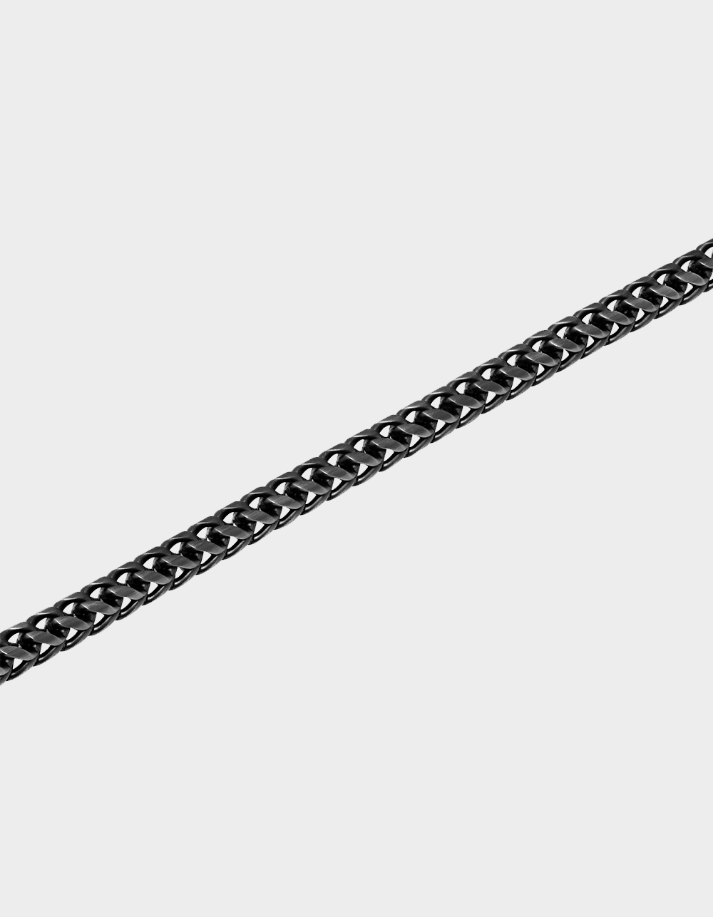 STEEL NATION Stainless Steel With Gunmetal Grey IP Franco Link Bracelet - GUNMETAL
