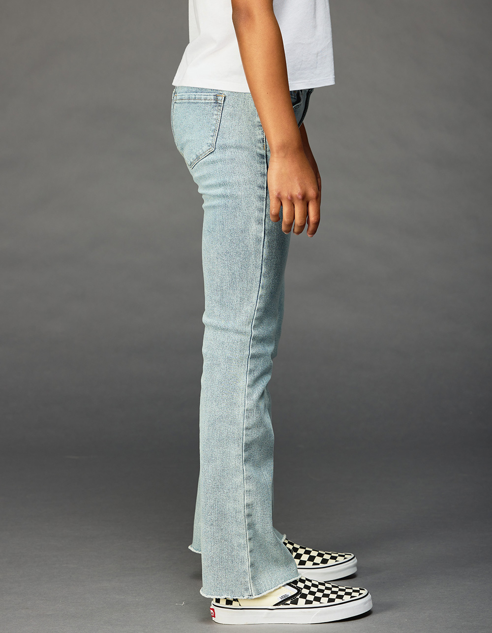 RSQ Girls Low Rise Flare Jeans - LIGHT WASH