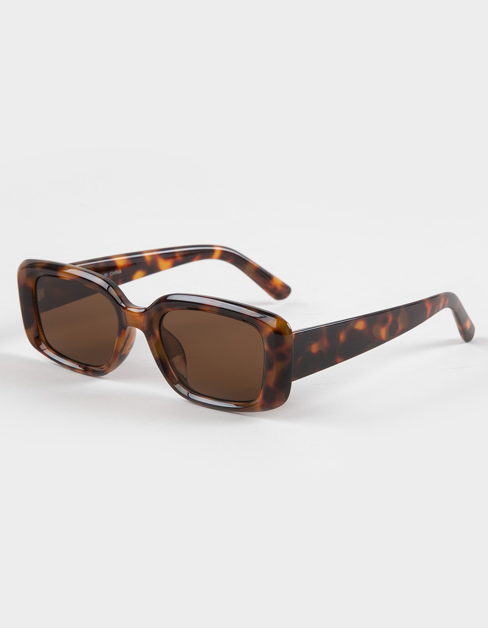 RSQ Chunky Rectangle Sunglasses - TORTOISE