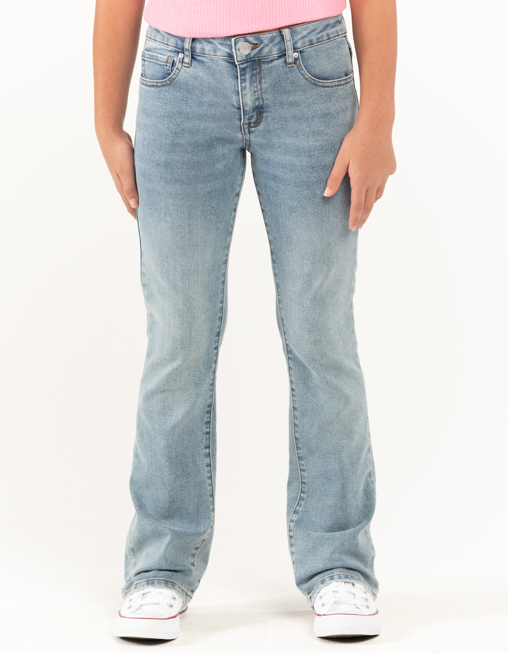 RSQ Girls Low Rise Flare Jeans - MEDIUM WASH | Tillys