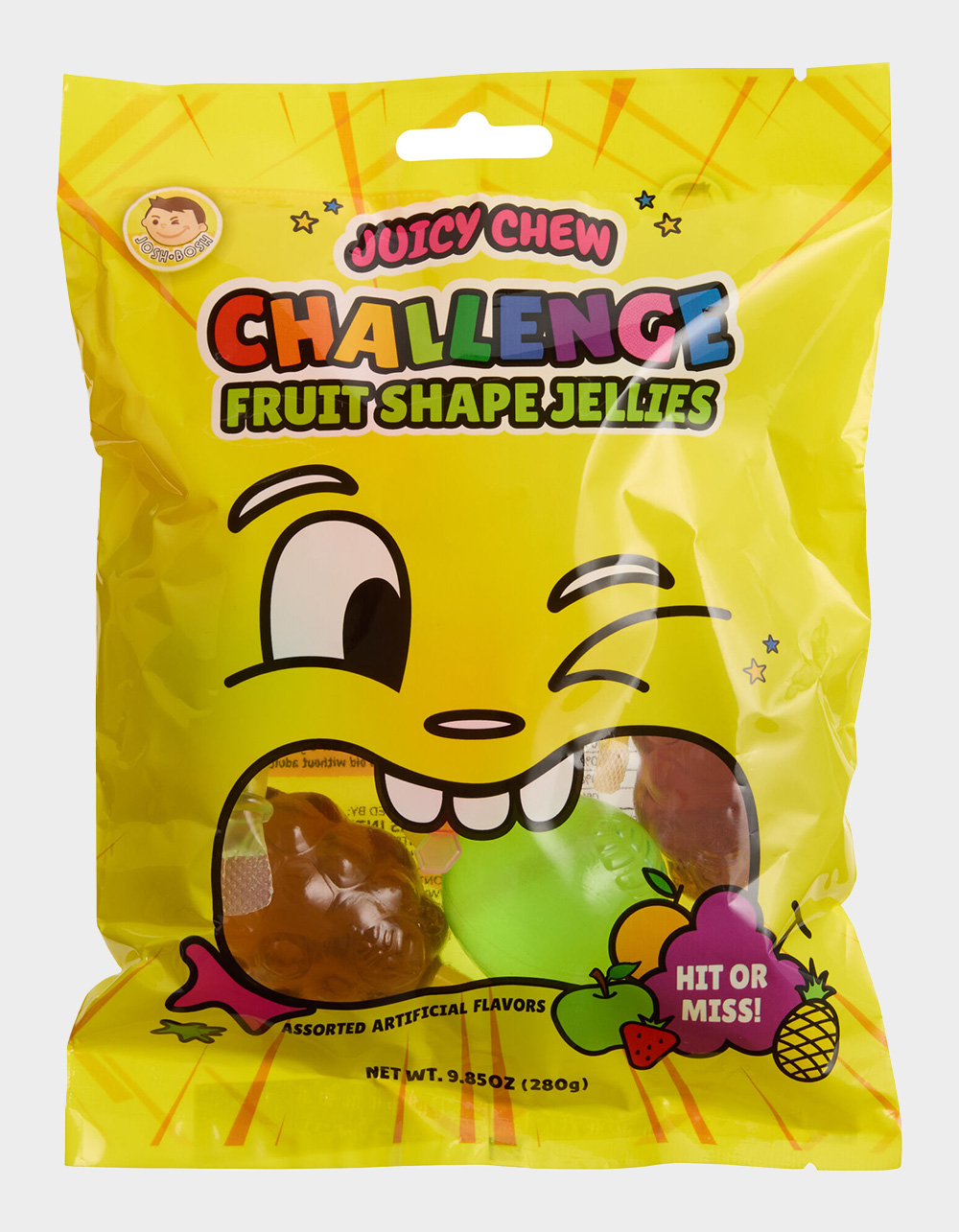 JUICY CHEW Challenge Fruit Shape Jellies - MULTI