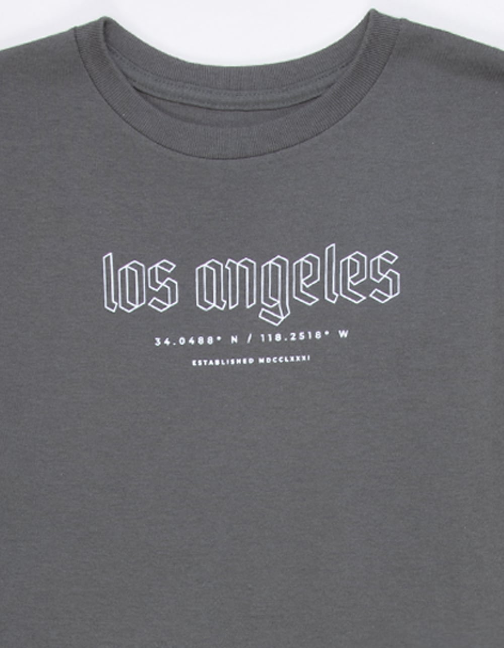 9TH LIFE Los Angeles Boys Tee - CHARCOAL