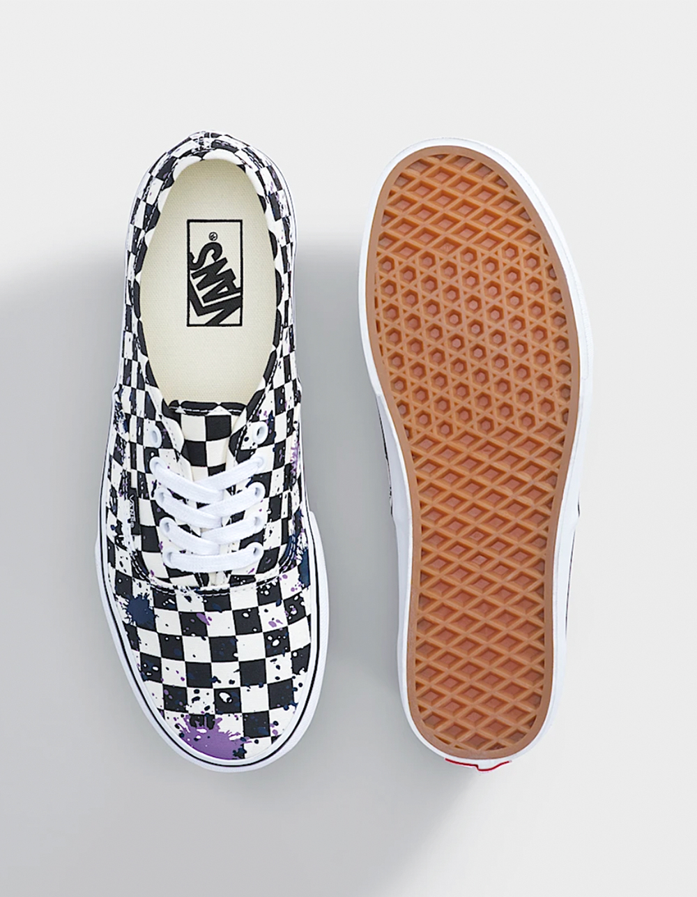 VANS Authentic Splatter Checkerboard Shoes - CHECKER
