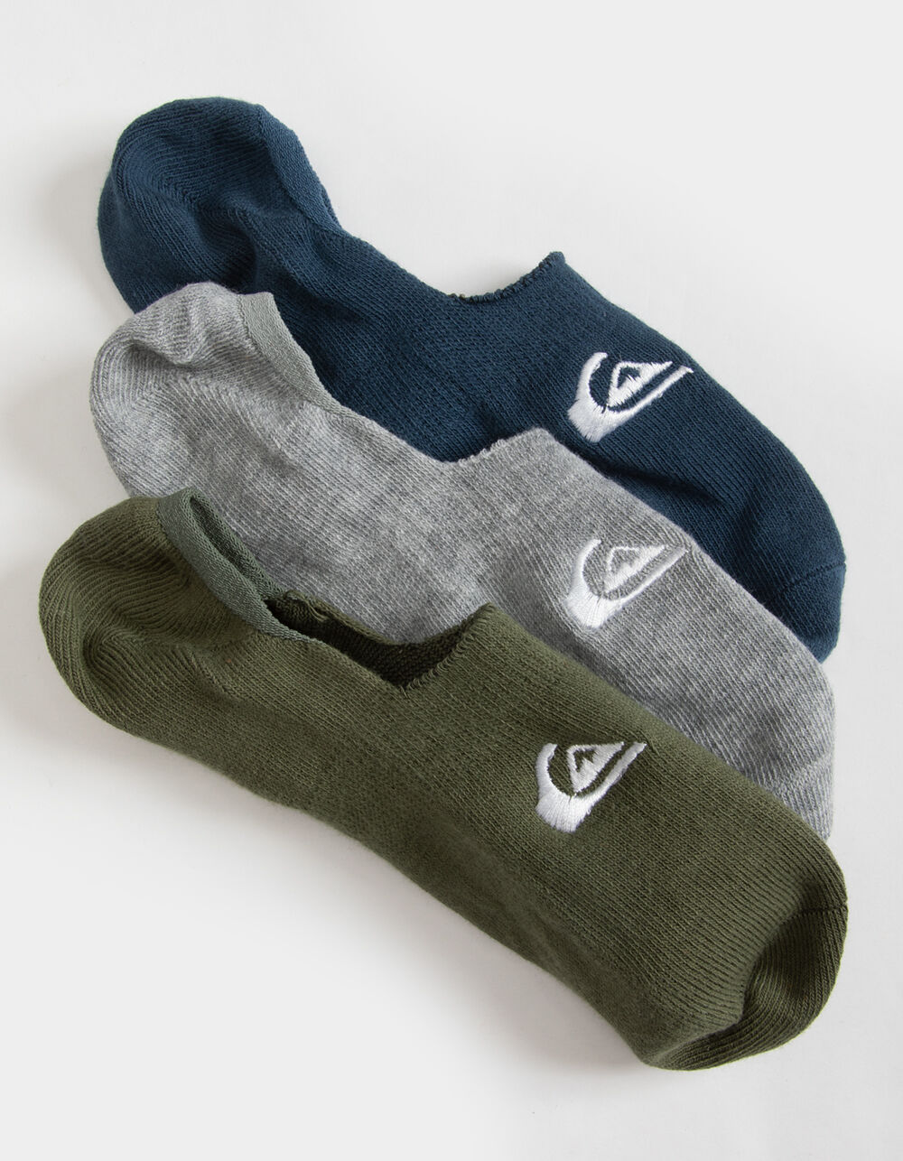 QUIKSILVER 3 Pack Mens No Show Socks MULTI Tillys