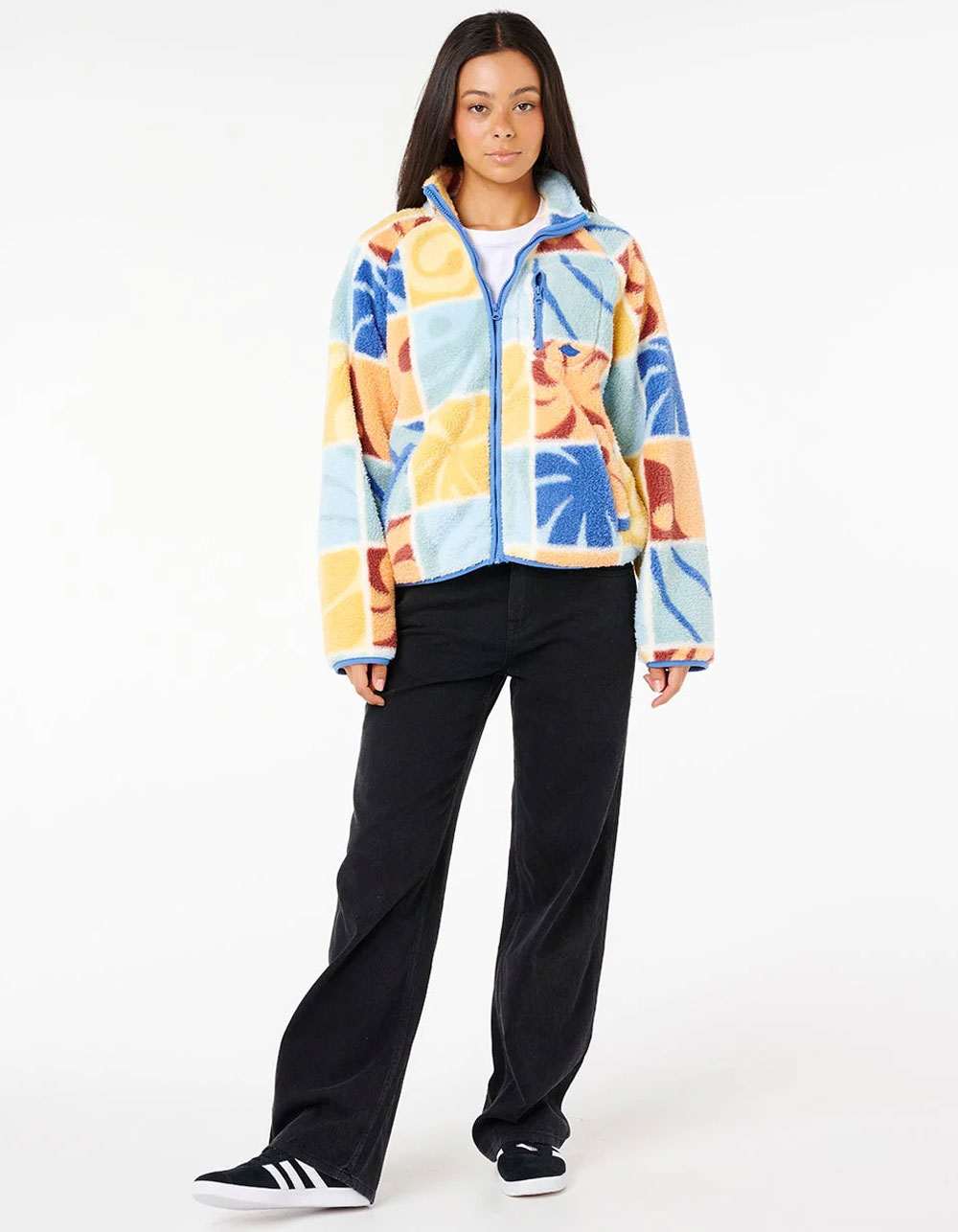 RIP CURL Artist of the Search Ty Williams Womens Polar Fleece Jacket - MULTI