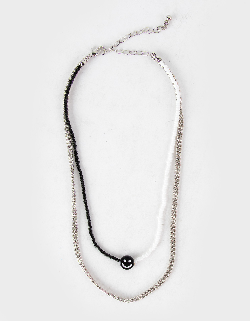 RSQ 2 Piece Pearl Smiley Face Necklace