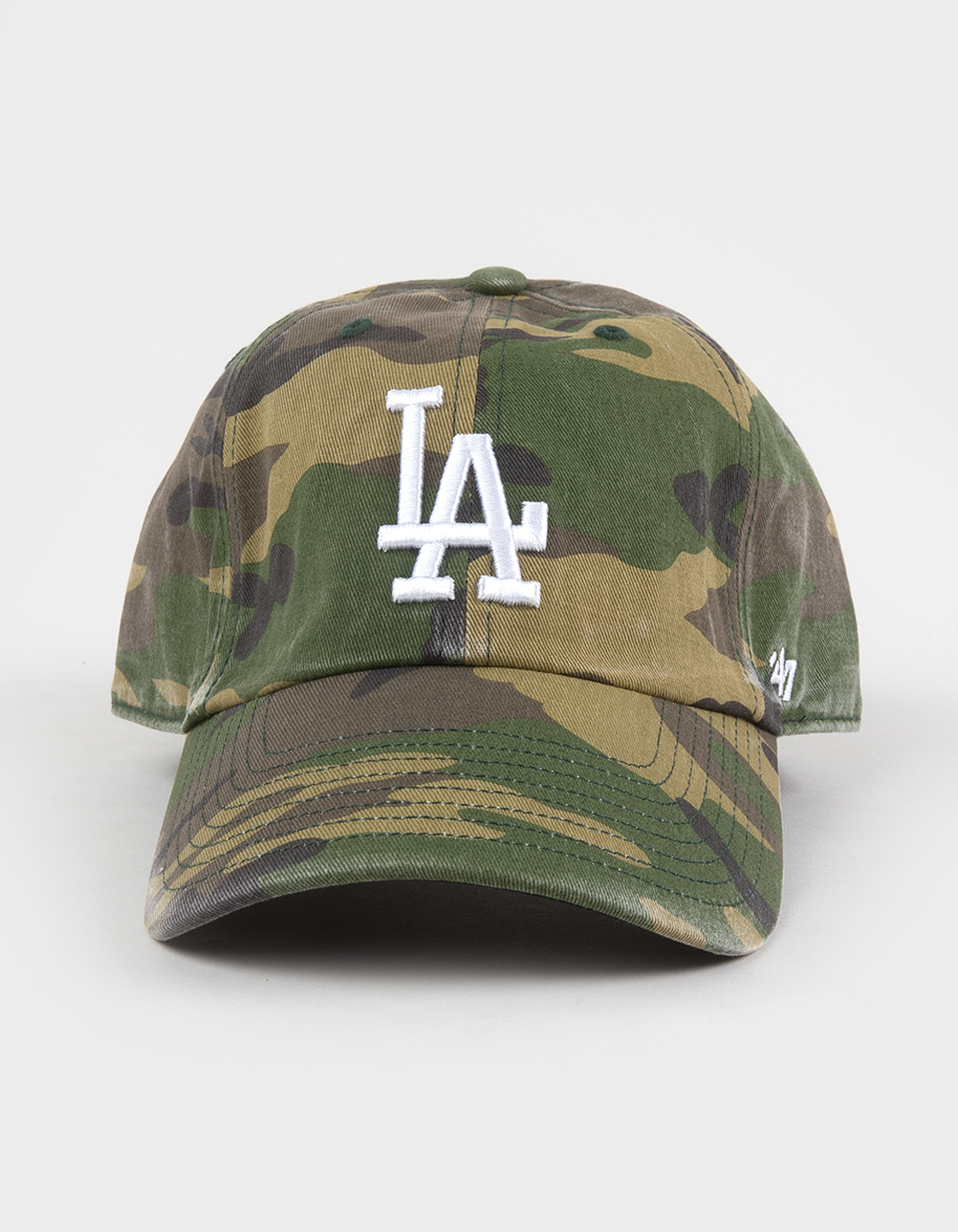 47 BRAND Los Angeles Dodgers '47 Clean Up Camo Strapback Hat - CAMO