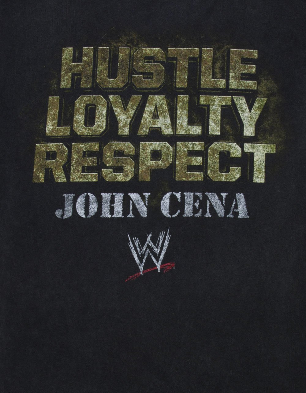 WWE John Cena Big 3 Mens Boxy Tee - WASHED BLACK