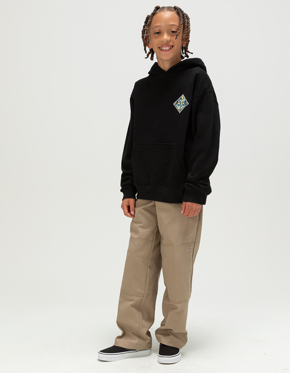 DICKIES Double Knee Boys Pants - KHAKI