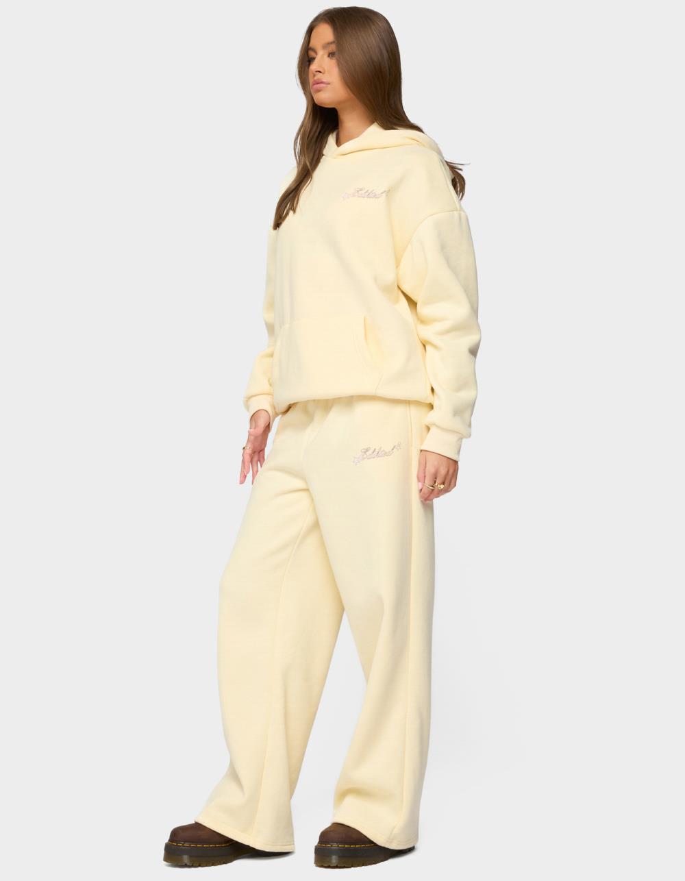 Edikted Club Hoodie - YELLOW