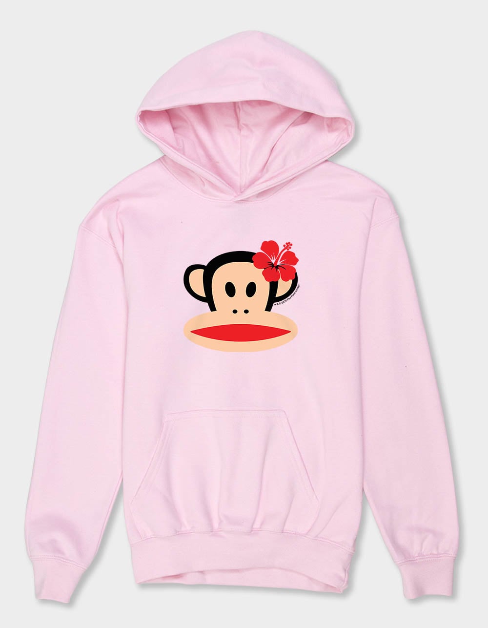 PAUL FRANK Hibiscus Girls Hoodie - LIGHT PINK