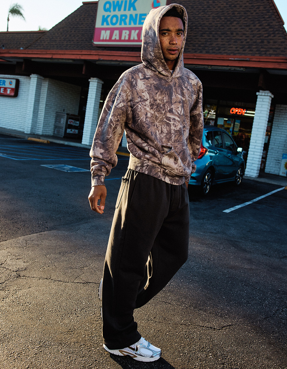 RSQ Mens Loose Sweatpants - WASHED BLACK