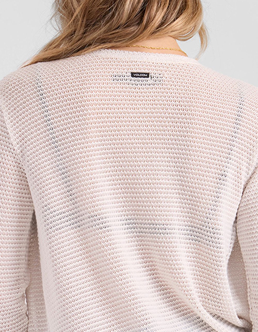 VOLCOM Lived Go Womens Wrap Sweater - CREAM