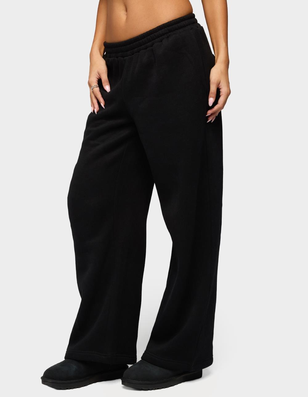 Edikted Forever Sweatpants - BLACK