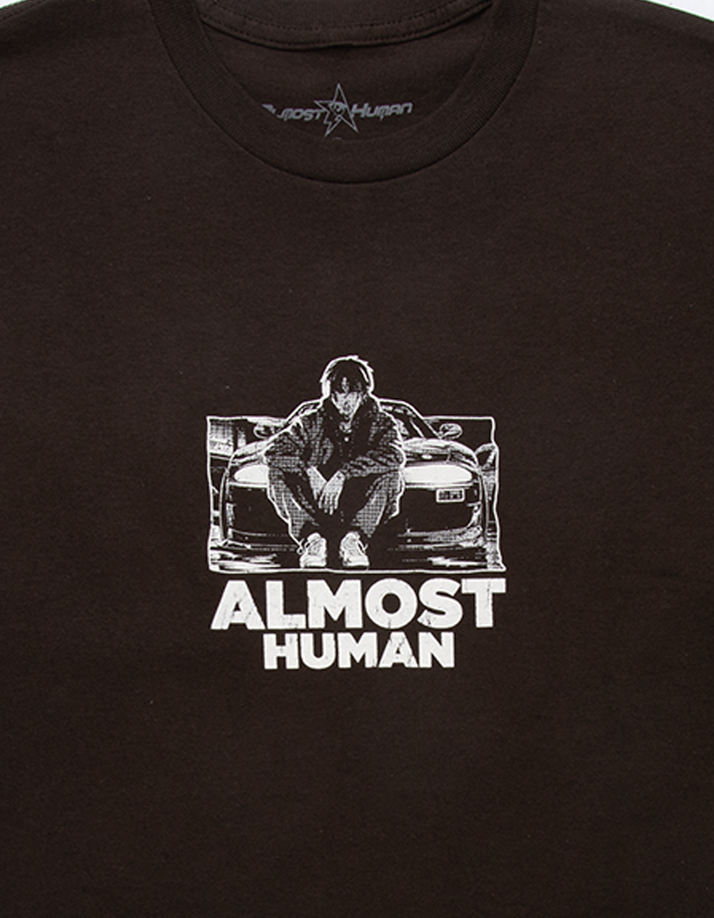 ALMOST HUMAN Garage Days Mens Tee - BROWN
