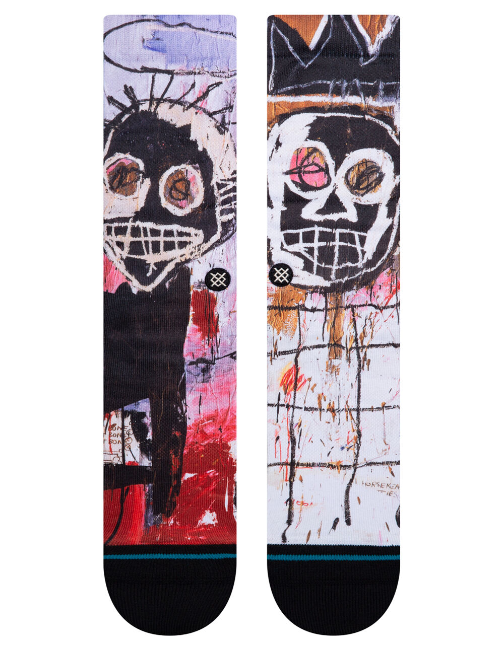 STANCE JeanMichel Basquiat Untitled 1982 Mens Crew Socks BLACK Tillys