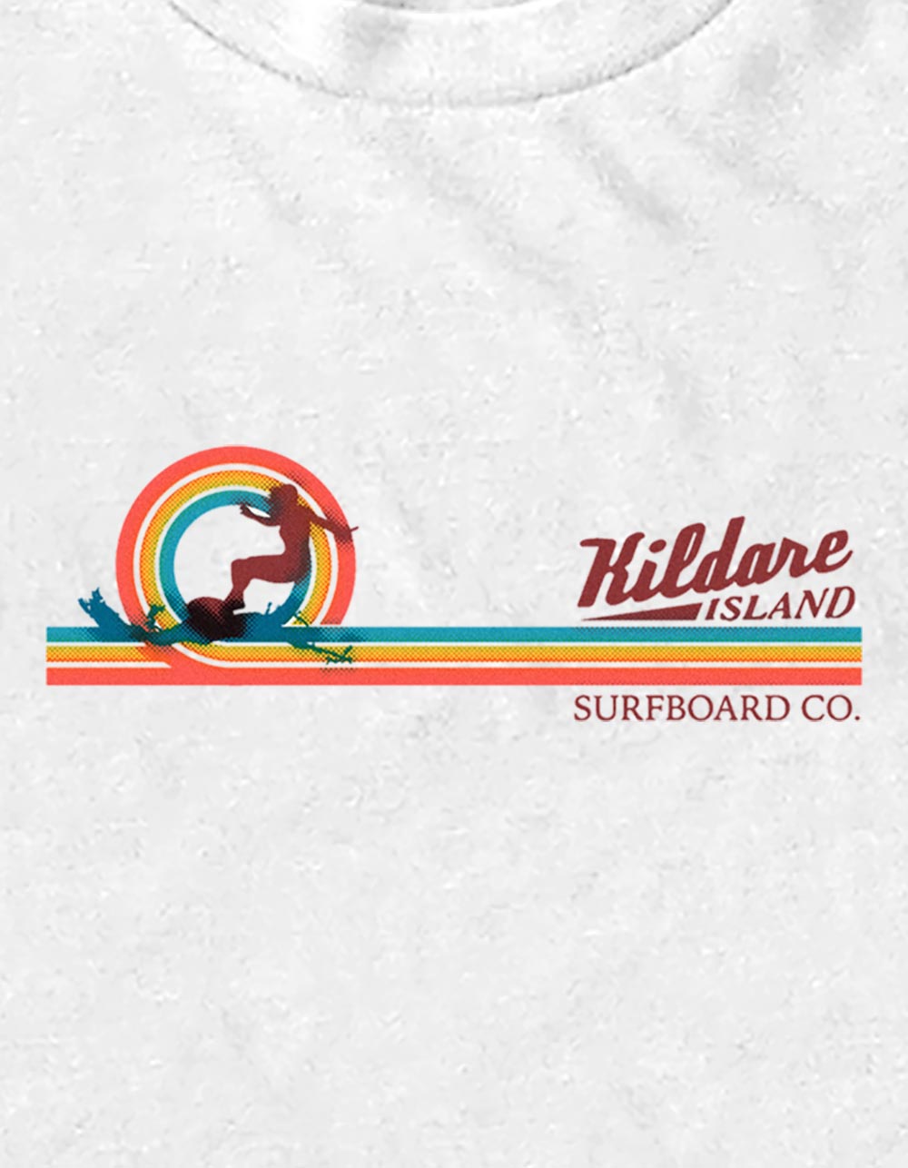 OUTER BANKS Silhouette Girl Kildare Island Unisex Tee - WHITE