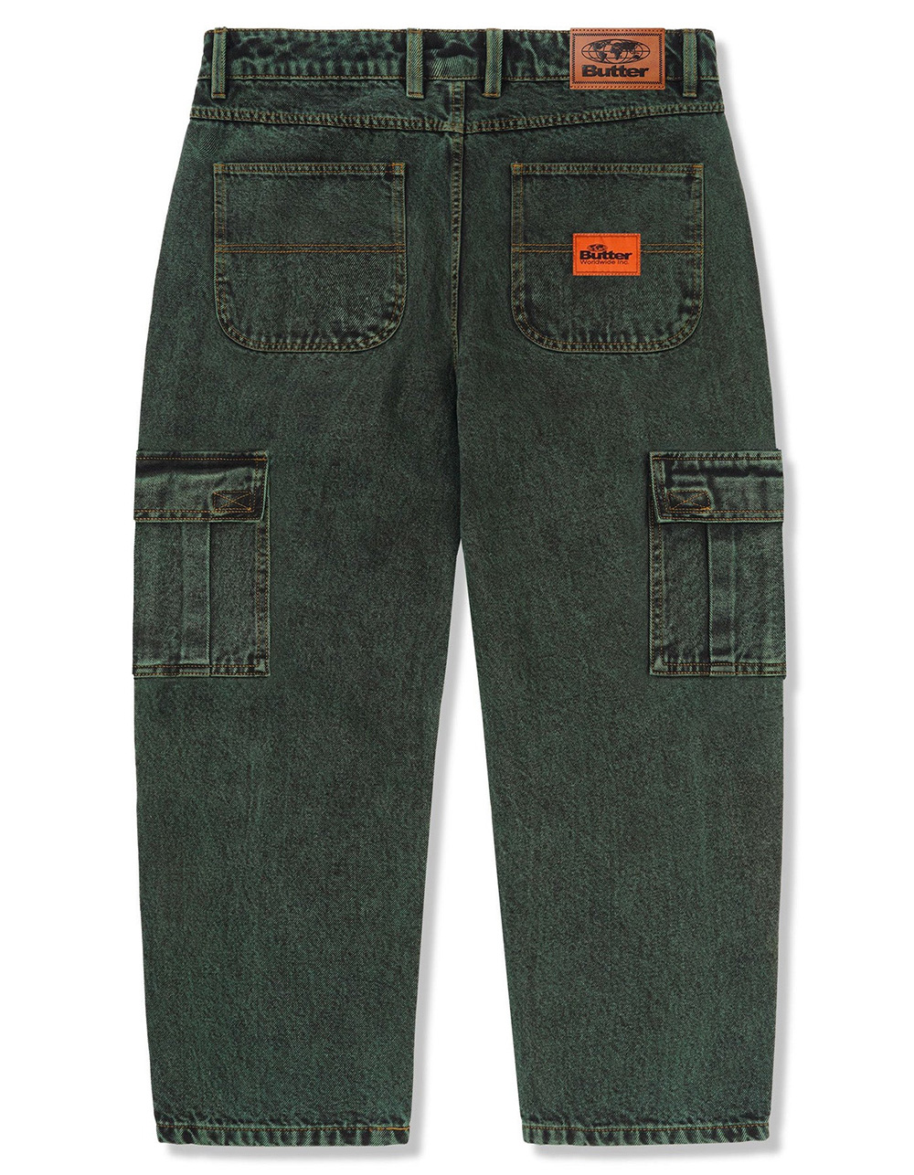 BUTTER GOODS Santosuosso Mens Cargo Jeans - DK GREEN
