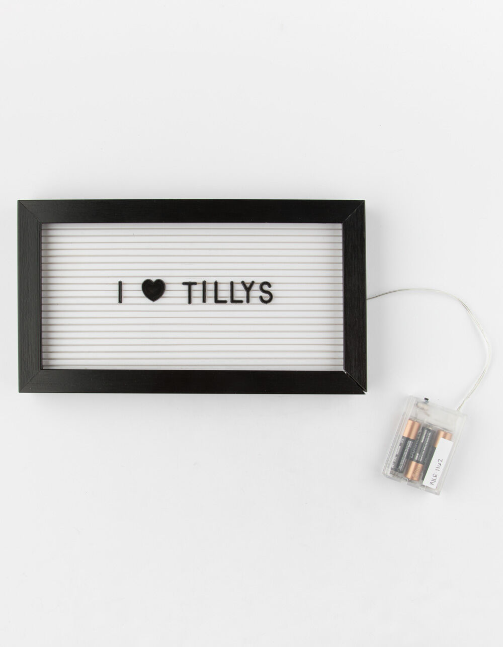 Light Up Letter Board BLACK/WHITE Tillys