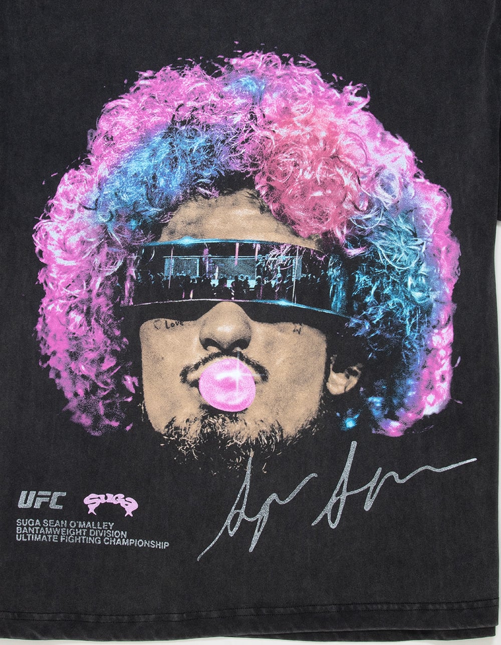 UFC O'Malley Bubble Gum Mens Boxy Tee - WASHED BLACK