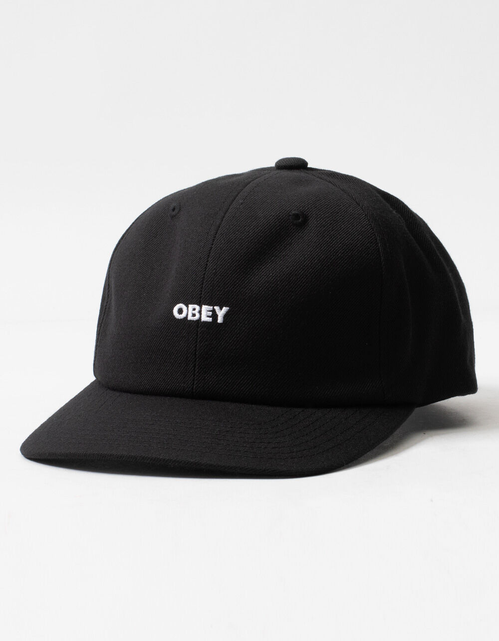 OBEY Serge 6 Panel Mens Strapback Hat - BLACK | Tillys