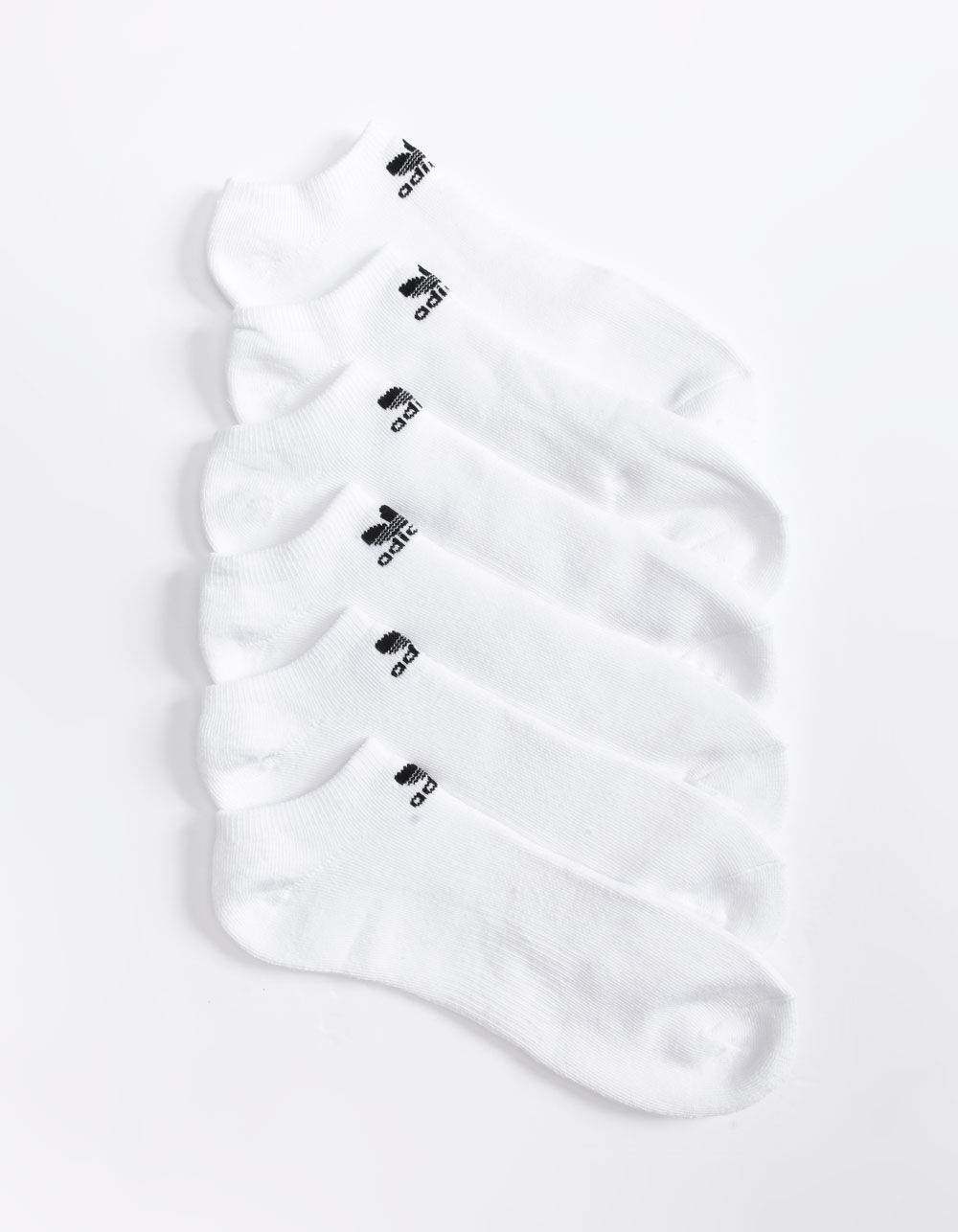 ADIDAS Originals Trefoil 6 Pack Mens No-Show Socks - WHITE