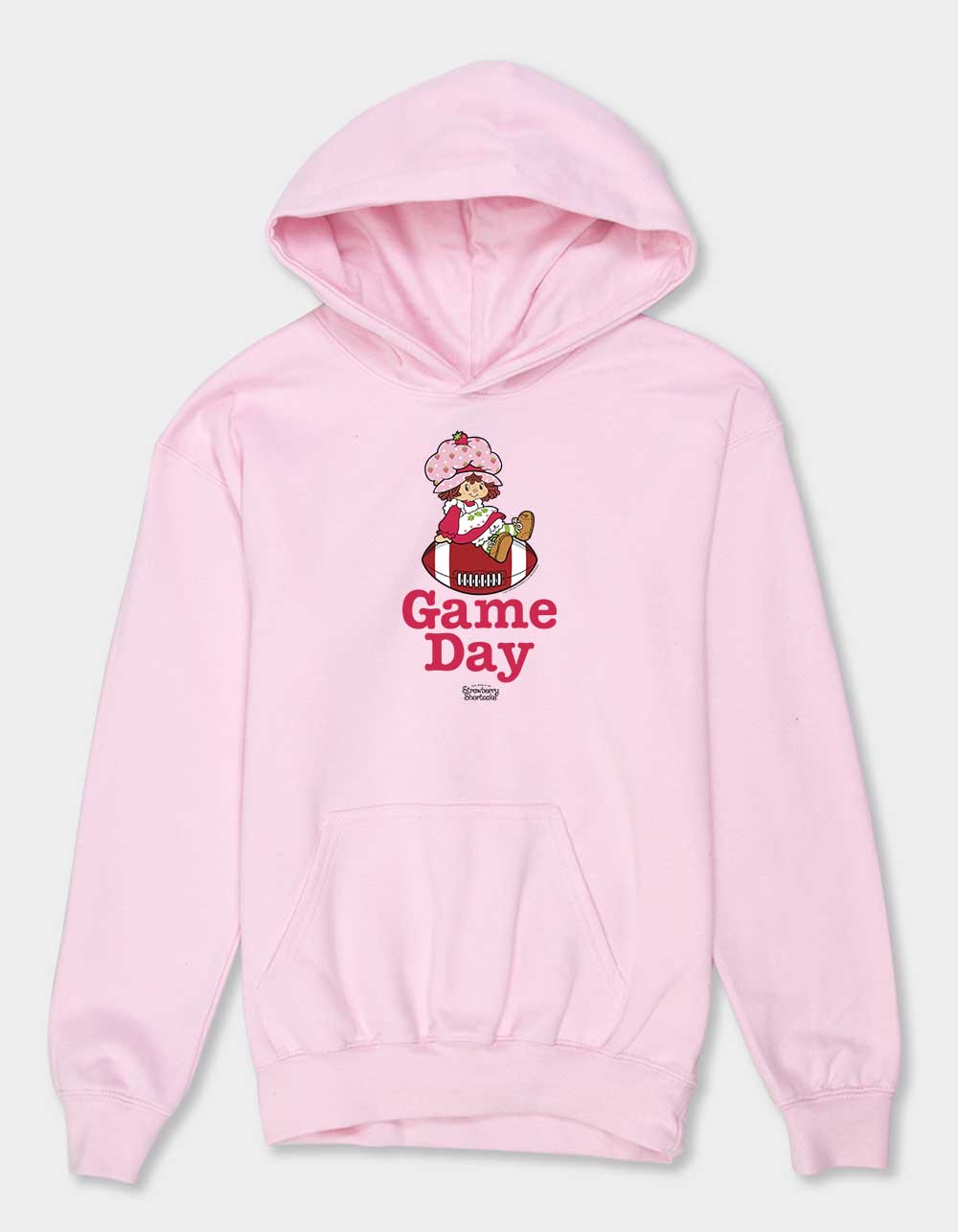 STRAWBERRY SHORTCAKE Game Day Unisex Kids Hoodie - LIGHT PINK