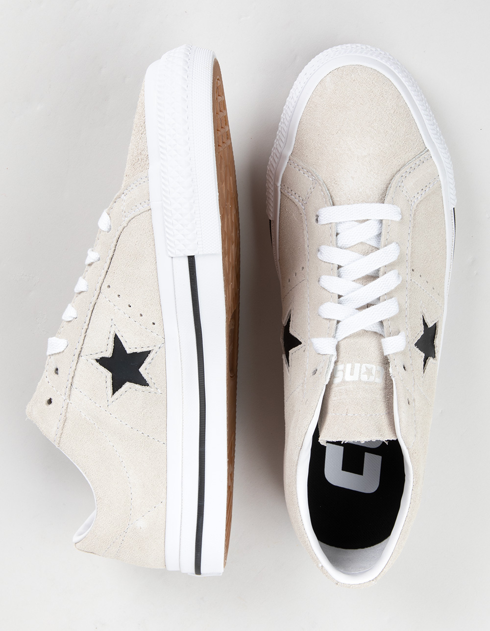 CONVERSE One Star Pro Suede Mens Shoes - OFF WHITE