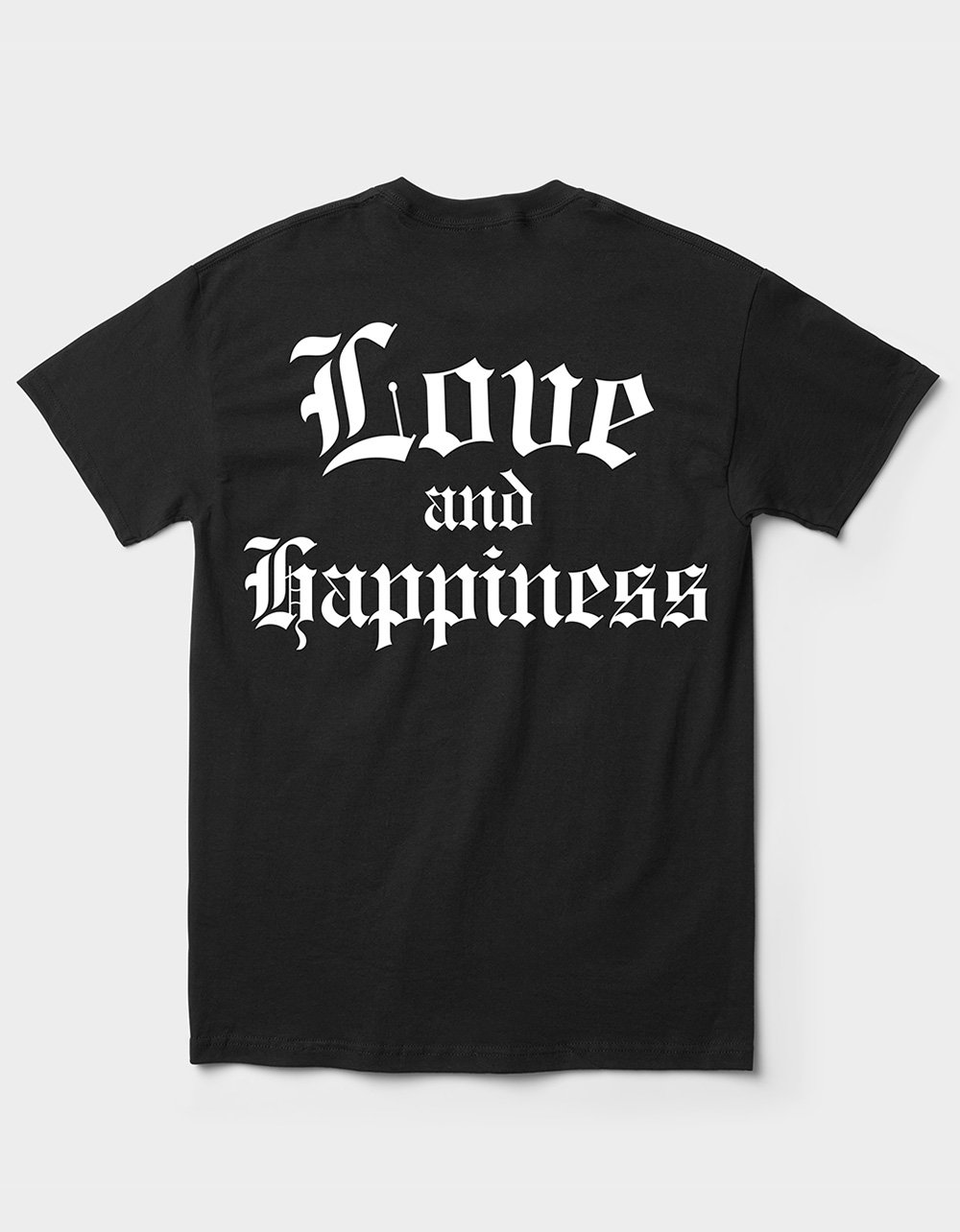 BECAUSE WEEKEND Love And Happiness Mens Tee - BLACK